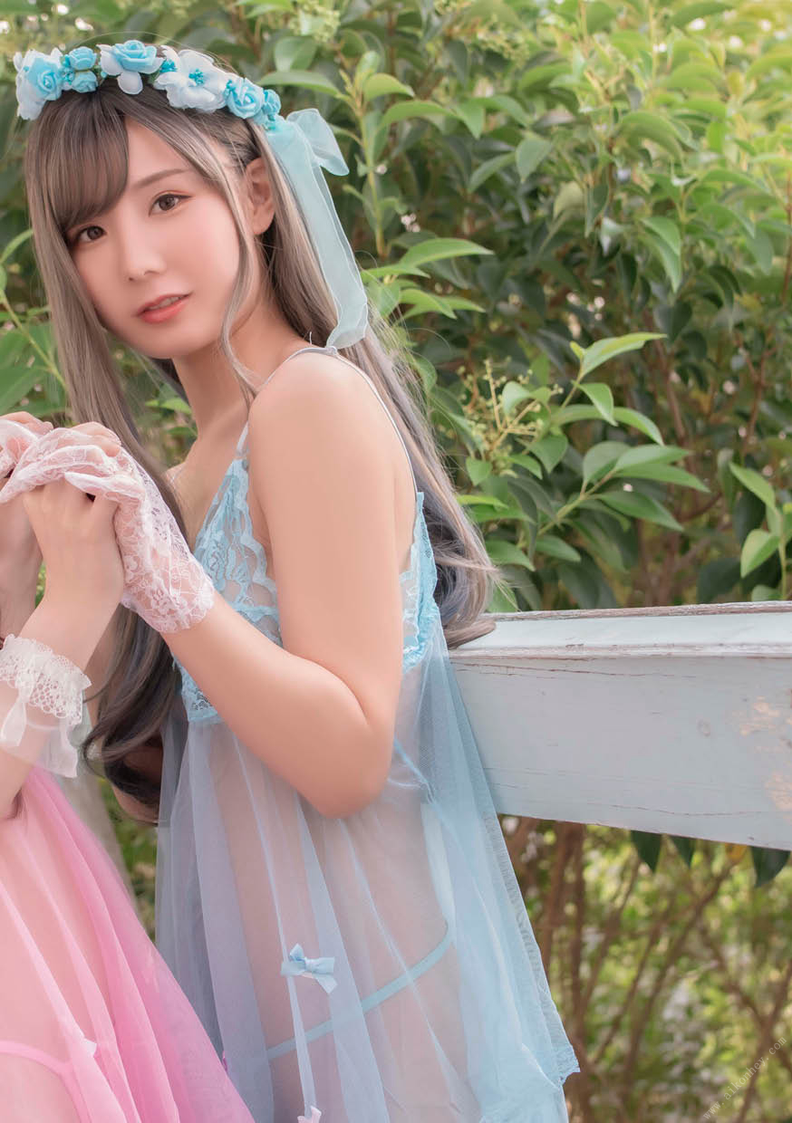 Miru Sakamichi 坂道みる, Mizuki Aiga 蓝芽みずき, デジタル写真集 Count sheep [DeepSleep] Set.03 No.54b143