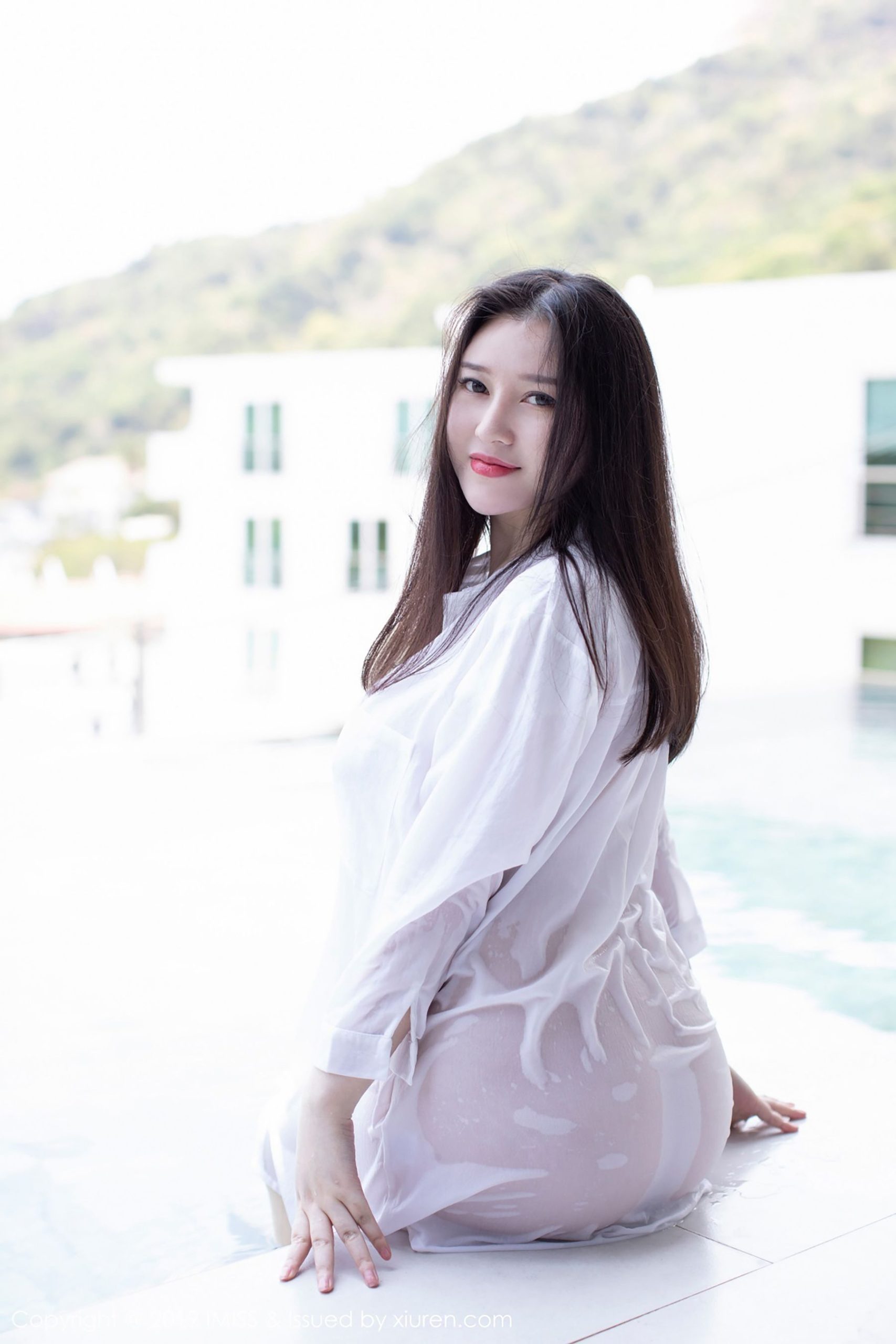 Enyi "Black Silk and Shirt Wet Body Series" [爱蜜社IMiss] Vol.335